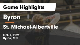 Byron  vs St. Michael-Albertville  Game Highlights - Oct. 7, 2023