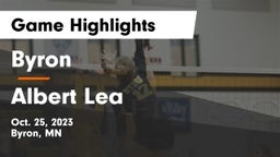 Byron  vs Albert Lea  Game Highlights - Oct. 25, 2023