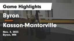 Byron  vs Kasson-Mantorville  Game Highlights - Nov. 4, 2023