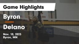Byron  vs Delano  Game Highlights - Nov. 10, 2023