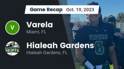 Recap: Varela  vs. Hialeah Gardens  2023
