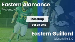 Matchup: Eastern Alamance vs. Eastern Guilford  2016