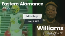 Matchup: Eastern Alamance vs. Williams  2017