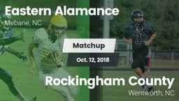 Matchup: Eastern Alamance vs. Rockingham County  2018