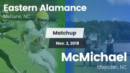 Matchup: Eastern Alamance vs. McMichael  2018