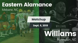 Matchup: Eastern Alamance vs. Williams  2019