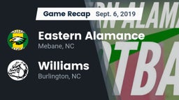 Recap: Eastern Alamance  vs. Williams  2019