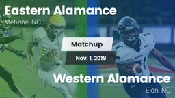 Matchup: Eastern Alamance vs. Western Alamance  2019