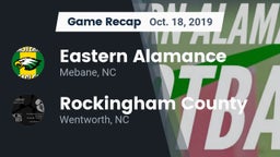 Recap: Eastern Alamance  vs. Rockingham County  2019