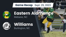 Recap: Eastern Alamance  vs. Williams  2023