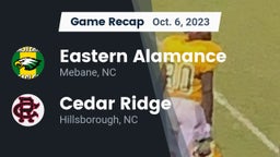 Recap: Eastern Alamance  vs. Cedar Ridge  2023