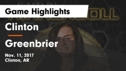 Clinton  vs Greenbrier  Game Highlights - Nov. 11, 2017