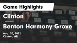 Clinton  vs Benton Harmony Grove Game Highlights - Aug. 30, 2022
