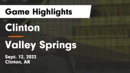 Clinton  vs Valley Springs  Game Highlights - Sept. 12, 2022