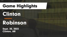 Clinton  vs Robinson  Game Highlights - Sept. 20, 2022