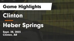 Clinton  vs Heber Springs  Game Highlights - Sept. 28, 2023