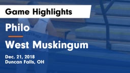 Philo  vs West Muskingum  Game Highlights - Dec. 21, 2018
