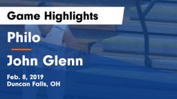 Philo  vs John Glenn  Game Highlights - Feb. 8, 2019