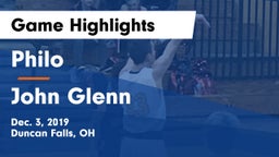 Philo  vs John Glenn  Game Highlights - Dec. 3, 2019