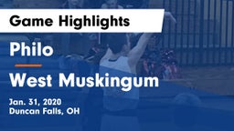 Philo  vs West Muskingum  Game Highlights - Jan. 31, 2020