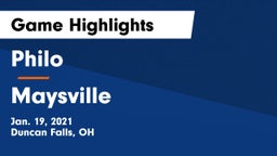 Philo  vs Maysville  Game Highlights - Jan. 19, 2021