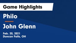 Philo  vs John Glenn  Game Highlights - Feb. 20, 2021
