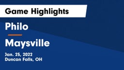 Philo  vs Maysville  Game Highlights - Jan. 25, 2022