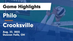 Philo  vs Crooksville  Game Highlights - Aug. 22, 2023