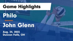 Philo  vs John Glenn  Game Highlights - Aug. 24, 2023