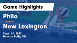 Philo  vs New Lexington  Game Highlights - Sept. 19, 2023