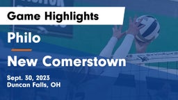 Philo  vs New Comerstown  Game Highlights - Sept. 30, 2023