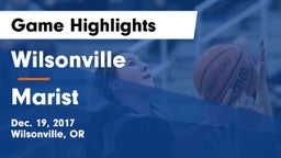 Wilsonville  vs Marist Game Highlights - Dec. 19, 2017