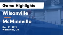 Wilsonville  vs McMinnville  Game Highlights - Dec. 29, 2021