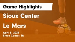 Sioux Center  vs Le Mars  Game Highlights - April 5, 2024