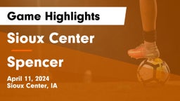 Sioux Center  vs Spencer  Game Highlights - April 11, 2024