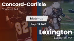 Matchup: Concord-Carlisle vs. Lexington  2017