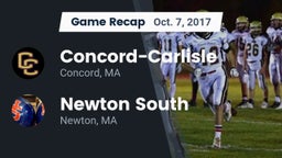 Recap: Concord-Carlisle  vs. Newton South  2017