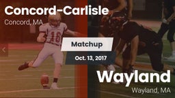 Matchup: Concord-Carlisle vs. Wayland  2017