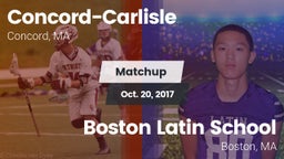 Matchup: Concord-Carlisle vs. Boston Latin School 2017