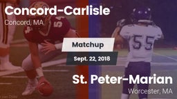 Matchup: Concord-Carlisle vs. St. Peter-Marian  2018