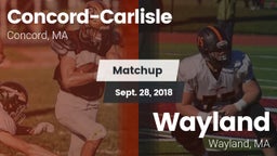 Matchup: Concord-Carlisle vs. Wayland  2018