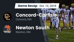 Recap: Concord-Carlisle  vs. Newton South  2018