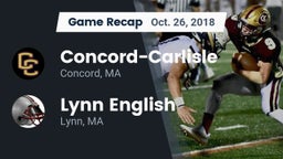 Recap: Concord-Carlisle  vs. Lynn English  2018