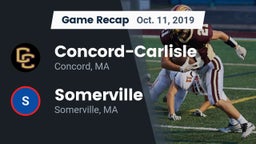 Recap: Concord-Carlisle  vs. Somerville  2019