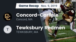 Recap: Concord-Carlisle  vs. Tewksbury Redmen  2019