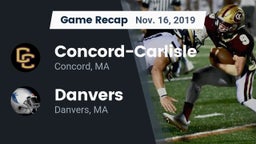 Recap: Concord-Carlisle  vs. Danvers  2019