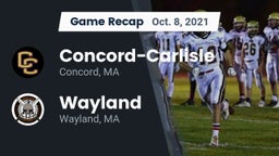 Recap: Concord-Carlisle  vs. Wayland  2021