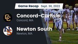 Recap: Concord-Carlisle  vs. Newton South  2022