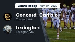 Recap: Concord-Carlisle  vs. Lexington  2022