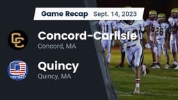 Recap: Concord-Carlisle  vs. Quincy  2023